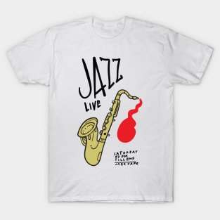 Saxophone Live T-Shirt